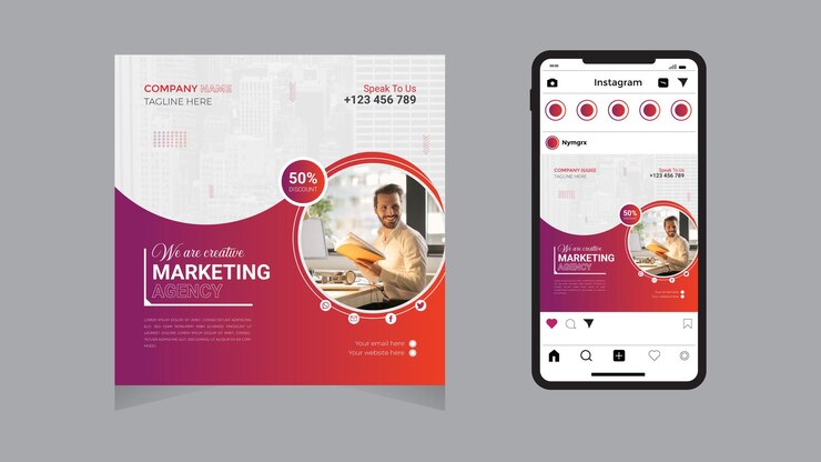 plantilla de publicación de agencias de marketing digital y redes sociales corporativas