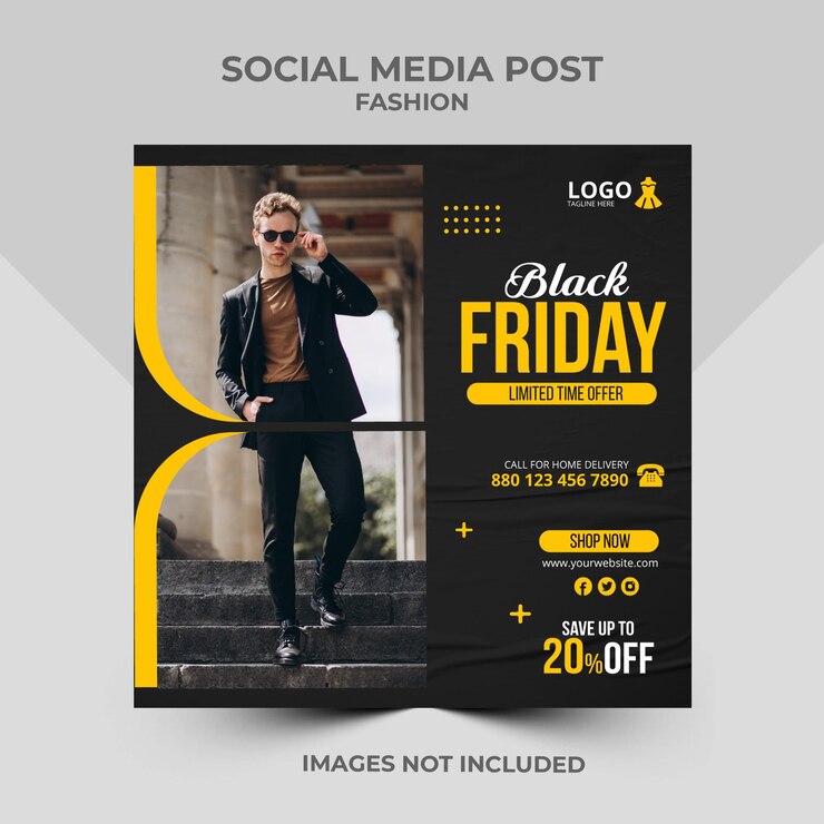 Plantilla de publicación de banner de redes sociales de moda Anuncios de Instagram
