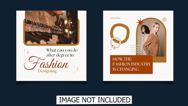 Plantilla de publicación editable Banners de redes sociales para promoción de marketing digital Historias de moda de marca