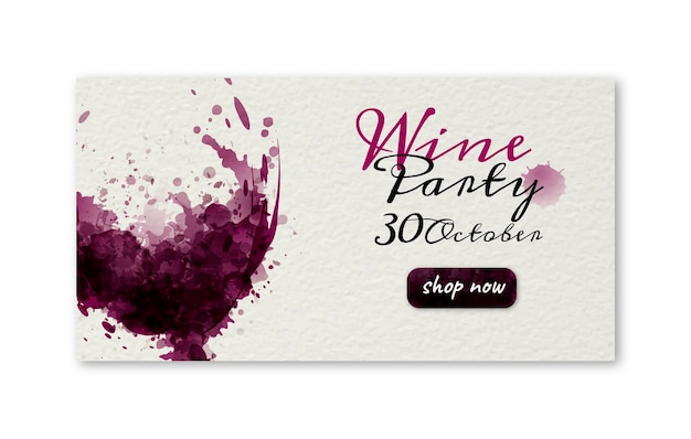 Plantilla de publicación de facebook para evento de vino