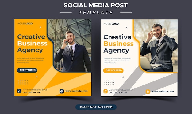 Plantilla de publicación de instagram de agencia de marketing empresarial creativo