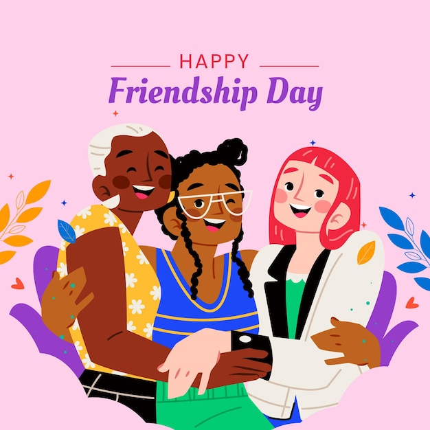 La plantilla de la publicación de Instagram para el Día de la Amistad