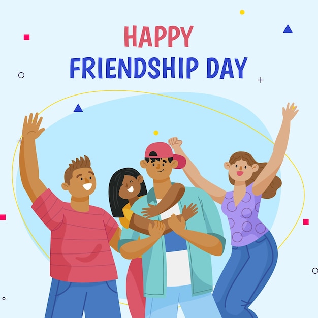 La plantilla de la publicación de Instagram para el Día de la Amistad