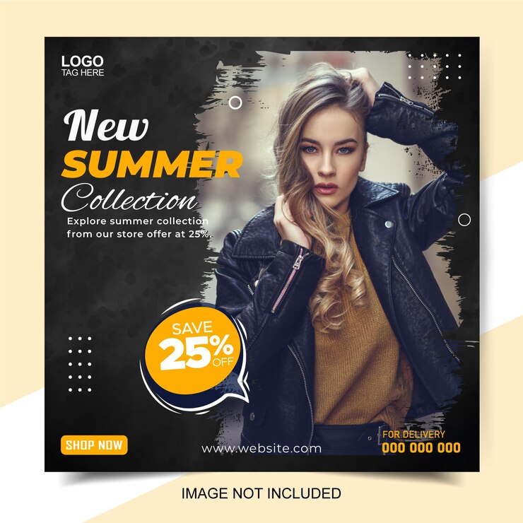 Plantilla de publicación de Instagram de moda