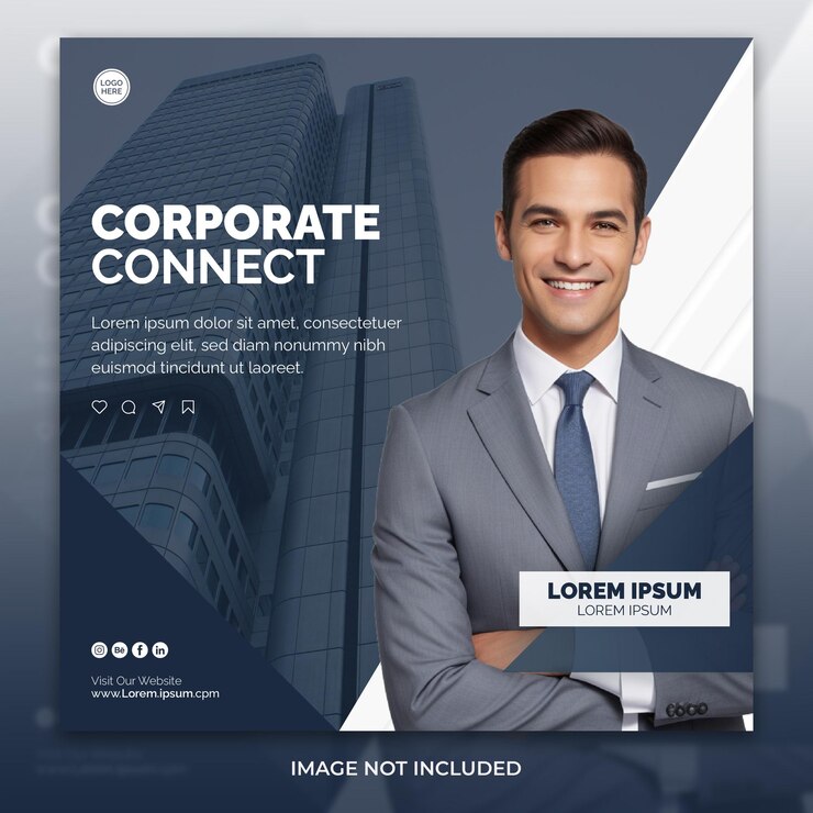 Vector plantilla de publicación de instagram de negocios corporativos y profesionales.