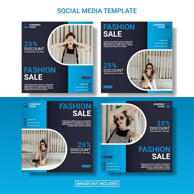 plantilla de publicación de instagram de venta de moda