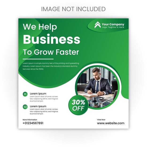 plantilla de publicación de marketing de negocios en Instagram
