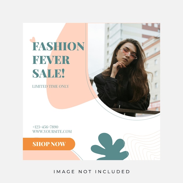 Plantilla de publicación de moda para Instagram