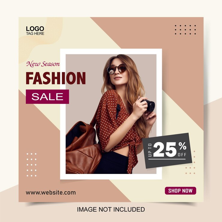 Plantilla de publicación de moda en redes sociales de Instagram
