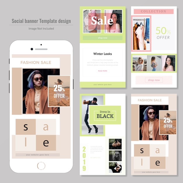 plantilla de publicación de moda en las redes sociales