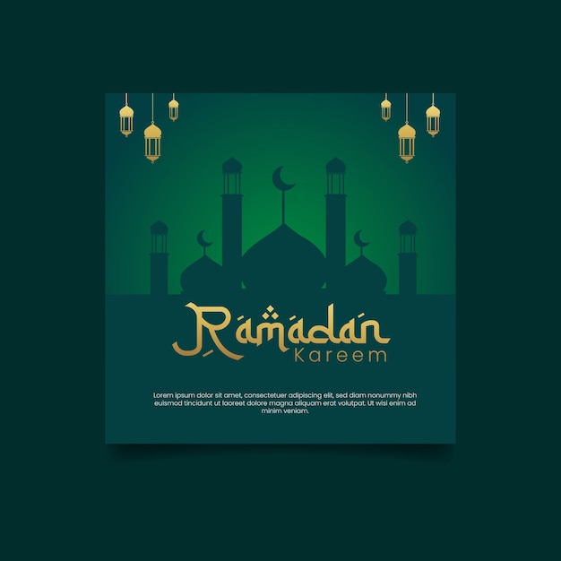 Plantilla de publicación de ramadán