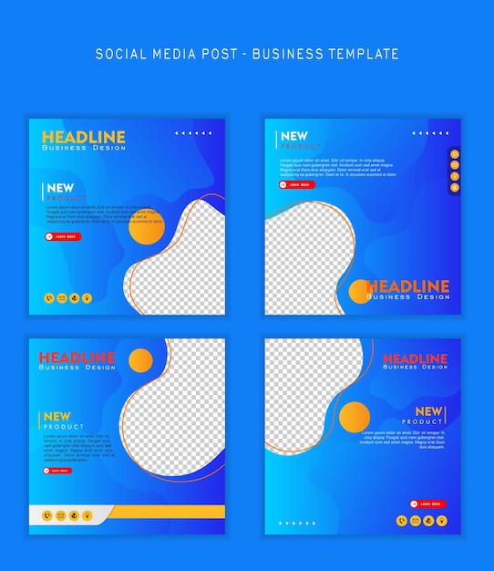 plantilla de publicación de redes sociales diseño moderno para negocios marketing digital banner en línea y cartel