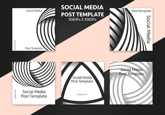 Plantilla de publicación para redes sociales: diseño de portada de publicación editable para empresas