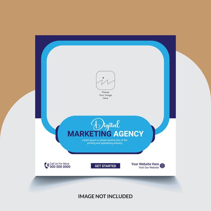 Plantilla de publicación de redes sociales de marca de agencia de marketing digital