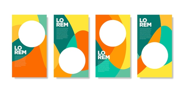 Plantilla de publicación de redes sociales moderna y colorida