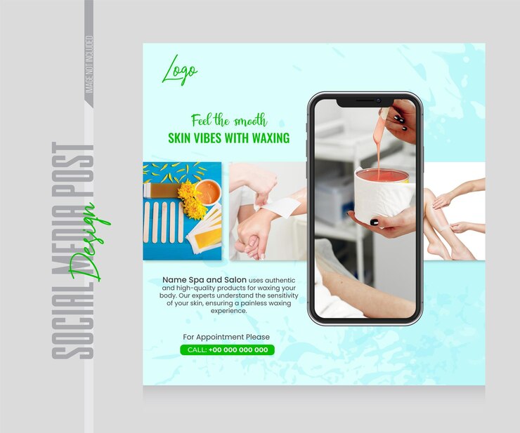 Vector plantilla de publicación de redes sociales de spa