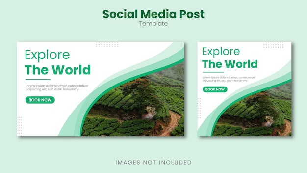 plantilla de publicación de redes sociales vector gratuito
