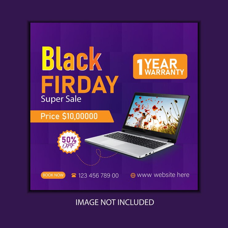Vector plantilla de publicación de redes sociales de venta de viernes negro