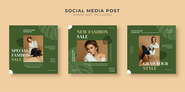 plantilla de publicación de ventas de moda en las redes sociales