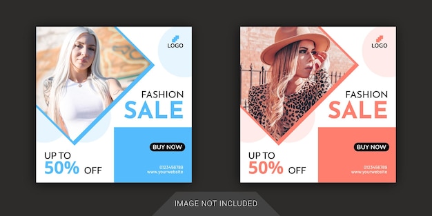 plantilla de publicación de ventas de moda en las redes sociales