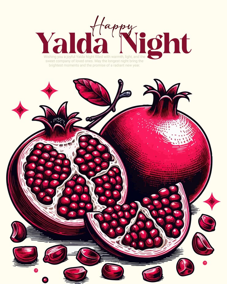 Vector plantilla de publicaciones en las redes sociales de yalda night