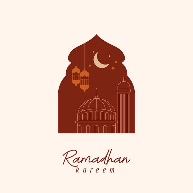 plantilla ramadhan kareem, publicaciones de instagram, plantilla de póster de tarjeta de felicitación, tarjeta postal, invitación