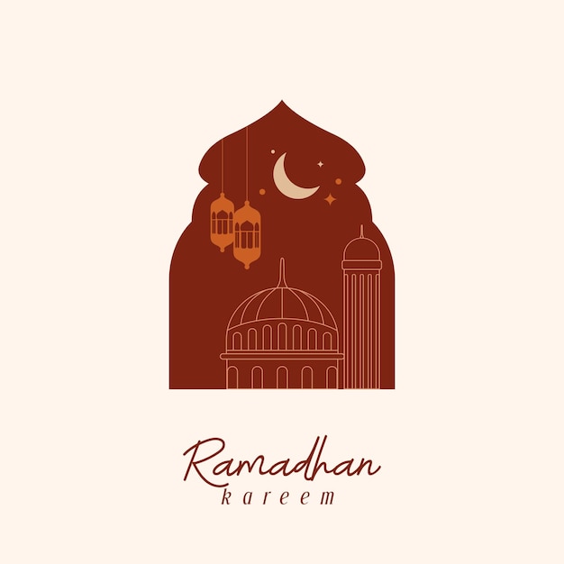 Plantilla ramadhan kareem, publicaciones de instagram, plantilla de póster de tarjeta de felicitación, tarjeta postal, invitación