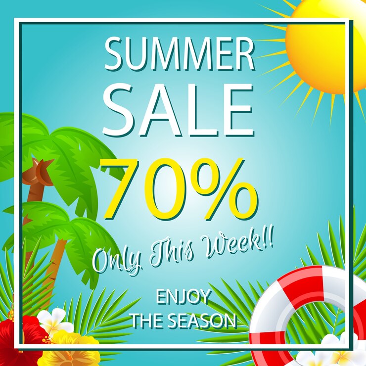 plantilla de rebajas de verano