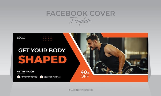 Plantilla de redes sociales de banner web de Body fitness Club adecuada para negocios de gimnasio