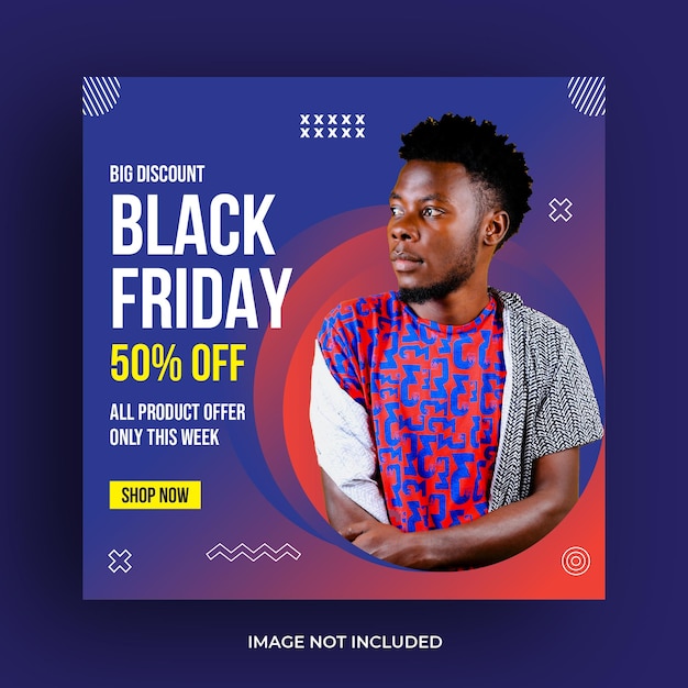 Plantilla de redes sociales de Black Friday