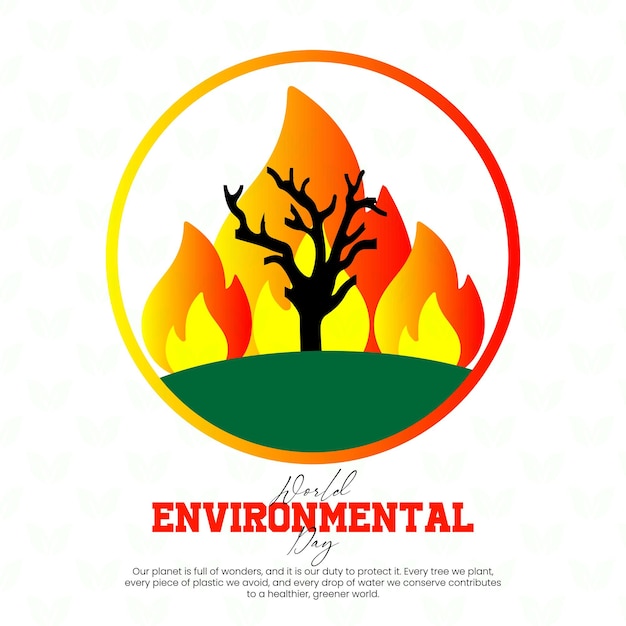 Plantilla de redes sociales para el Día Mundial del Medio Ambiente para el feed de publicaciones de Instagram