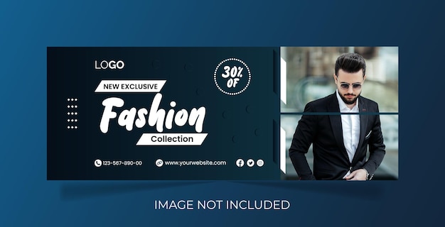 Plantilla de redes sociales de facebook de venta de moda eps