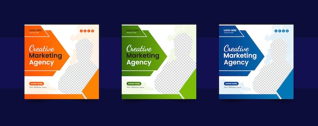 Plantilla de redes sociales de marketing empresarial corporativo