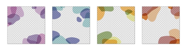 Plantilla para redes sociales publicidad en redes sociales Marco de publicación cuadrado editable con espacio de copia delicado diseño de moda minimalista tendencias líneas de puntos transparentes abstractas
