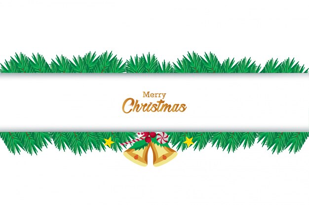 Plantilla de saludo de navidad, decoracion de fondo de navidad