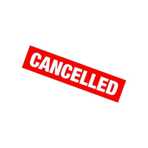 plantilla de sello de goma para cartas canceladas