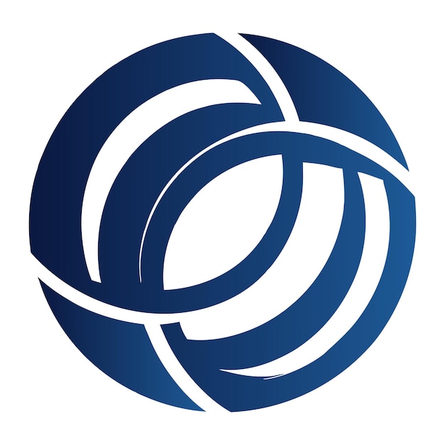 plantilla de símbolo de icono del logotipo del círculo geométrico abstracto