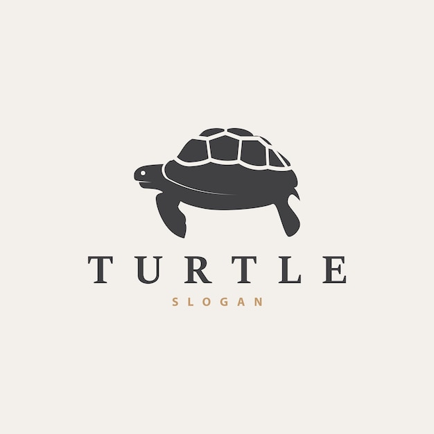 Plantilla de símbolo de ilustración vectorial de diseño de logotipo de tortuga