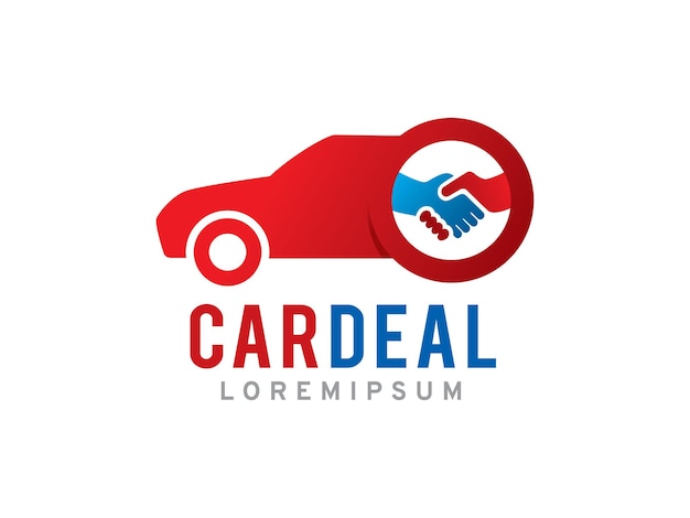 plantilla de símbolo o icono del logotipo de la oferta de automóviles