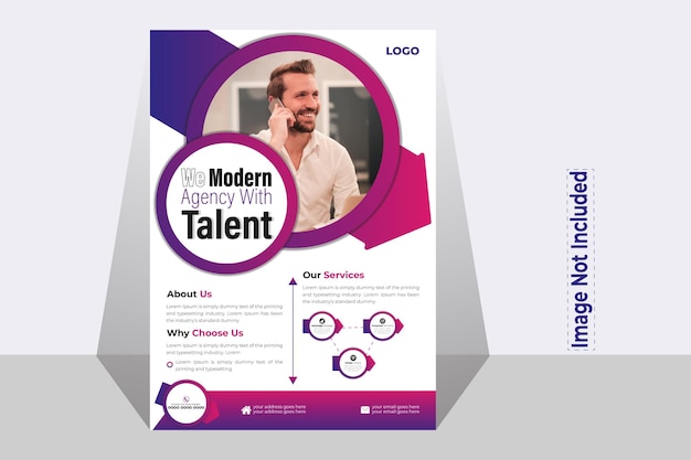 Plantilla simple de empresa corporativa Folleto de negocios