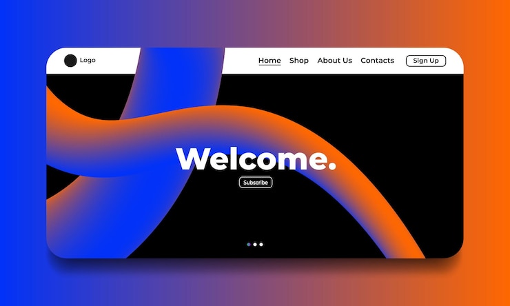 Vector plantilla de sitio web moderno para páginas de inicio de sitios web o aplicaciones