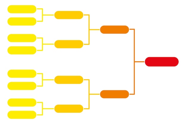 Plantilla de soporte de torneo calendario de juegos de campeonato de color