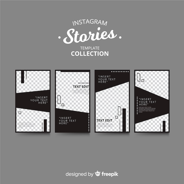 Vector plantilla de stories de instagram