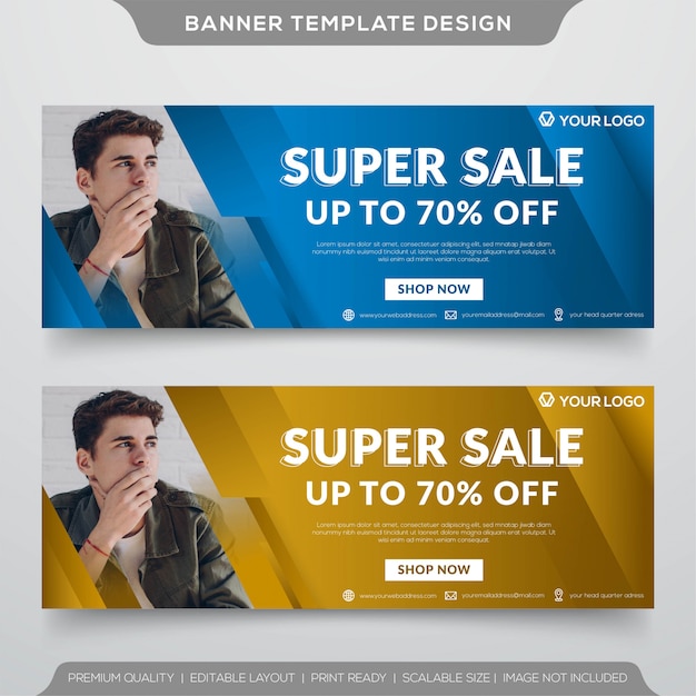Plantilla Super Banner de Venta