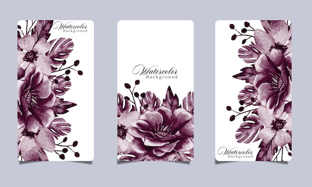 plantilla de tarjeta de boda con hermosa flor y hojas marco vector