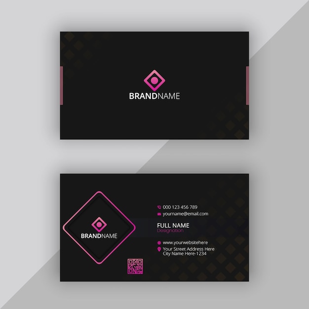 Plantilla de tarjeta corporativa Vector Premium