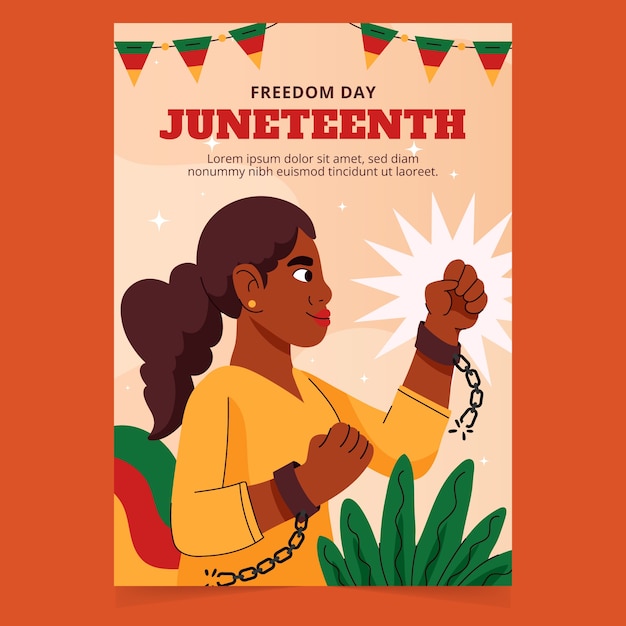 Plantilla de tarjeta de felicitación para la celebración del decimosexto de junio