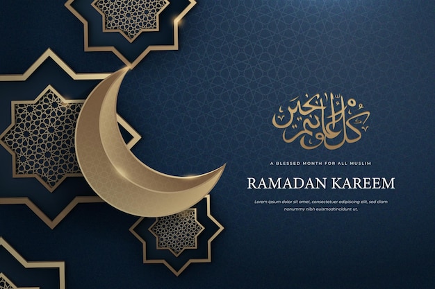 Vector plantilla de tarjeta de felicitación eid mubarak con patrón islámico elegante con estilo de papel