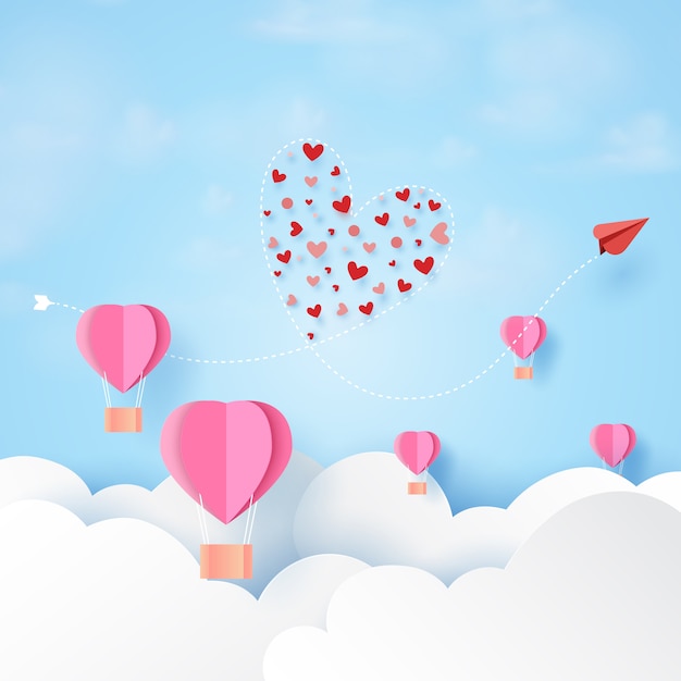 Plantilla de tarjeta de felicitación de feliz día de San Valentín