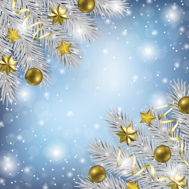 Plantilla de tarjeta de felicitación de Navidad y año nuevo